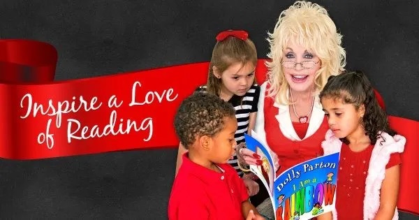 Dolly Parton reading to kids